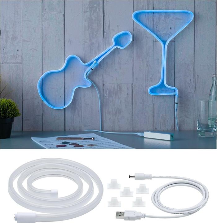 Actual product image Paulmann Neon Colorflex USB Stripe (Blue, 100 cm, Indoor)