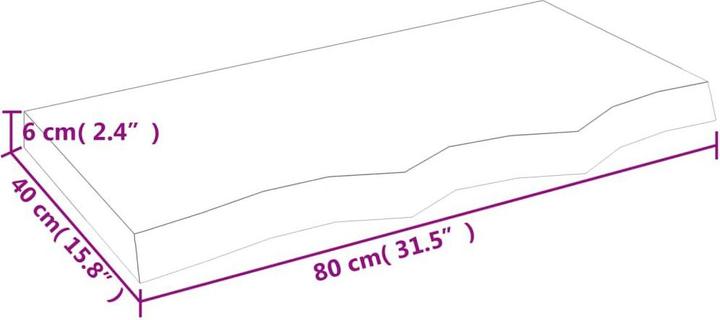 Actual product image VidaXL Emerald (80 x 6 x 40 cm)