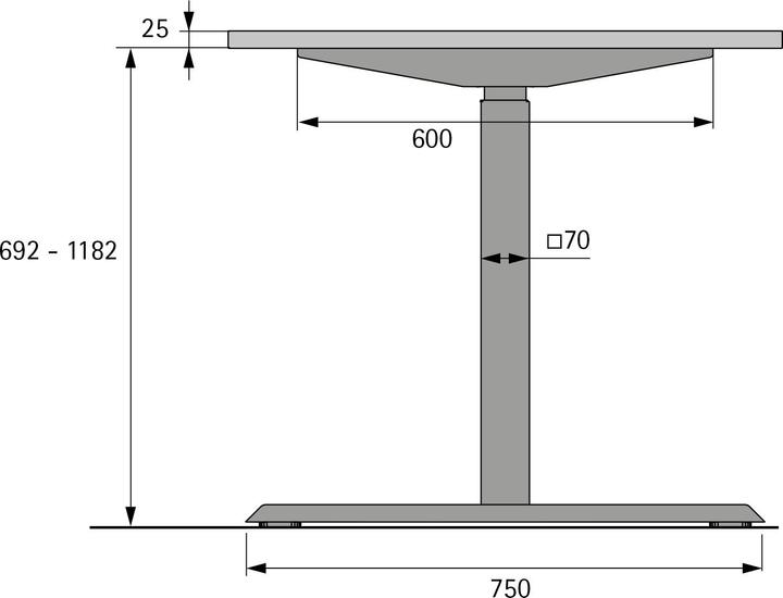 Actual product image Hettich Steelforce Pro 370 SLS 692-1182 mm wi