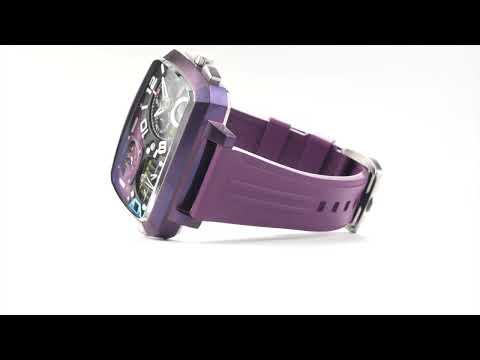 Actual product image Nubeo NB-6084-06 Men's watch Odyssey Triple Time-Zone Limited 58mm 5ATM (Chronograph)