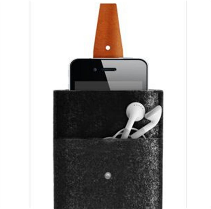 Immagine prodotto Mujjo Portafoglio per iPhone 3G/3GS/4/4S grigio scuro/marrone (Apple iPhone 4, Apple iPhone 3GS, Apple iPhone 4s, Apple iPhone 3G)