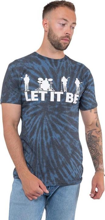 Produktbild The Beatles Erwachsene Let It Be Silhouette Tie Dye TShirt (M)
