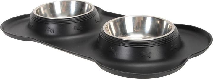 Actual product image Jackson Pet Co Double Dog Bowl & Mat (2 l)