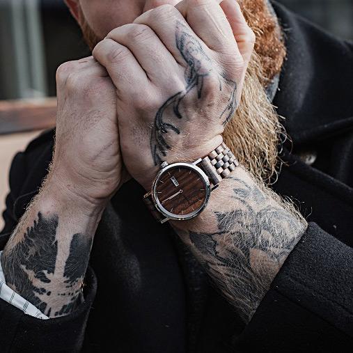 Produktbild Laimer Armbanduhr Holzuhr Raúl (Analoguhr, 42 mm)