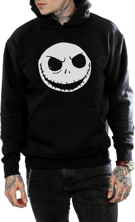 Actual product image Dick Smith Mens Jack Skellington Face Cotton Hoodie (L)