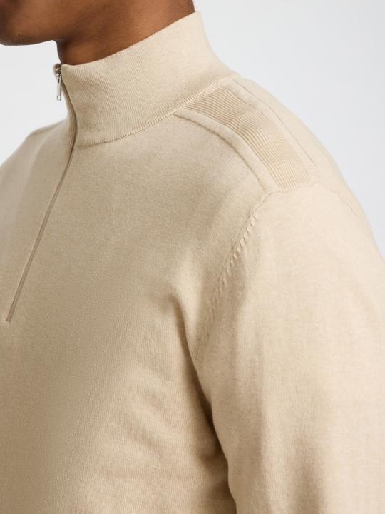 Actual product image Selected Homme Half-zip knitted jumper (XXL)