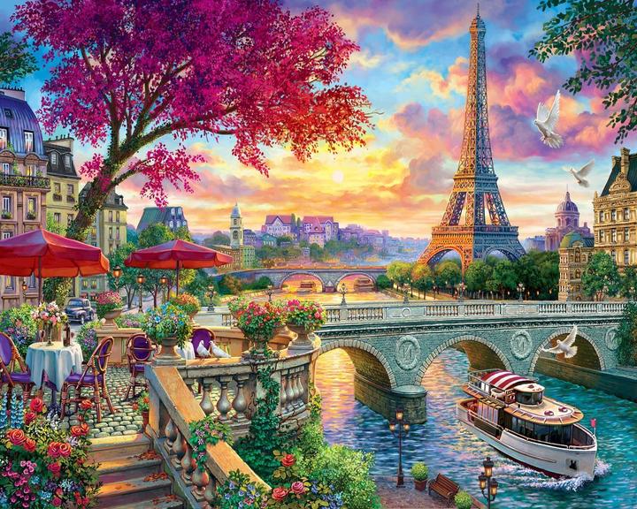 Figured'Art Peinture par Numéros - Diner en bords de Seine