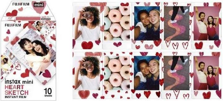 Image du produit Fujifilm Instax Mini Heart Sketch (Instax Mini 90, Instax Mini 11, Instax Mini Evo, Instax mini 12)