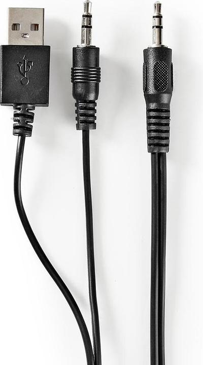 Immagine prodotto Nedis Altoparlante per PC - Alimentazione tramite USB - Subwoofer - Ingresso connessioni: 1x 3,5 mm - 2.1 (1 pz., 16 W)