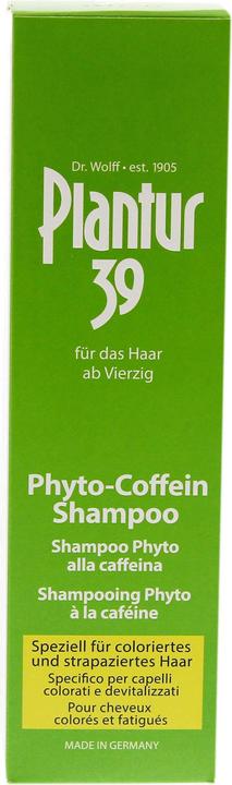 Immagine prodotto Plantur 39 Shampoo alla caffeina, specialmente per capelli colorati e danneggiati (250 ml, Shampoo liquido)