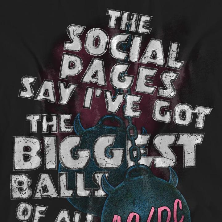 Actual product image AC/DC Unisex Adult Big Balls T-Shirt (XXL)