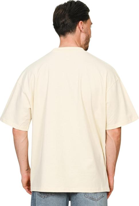 Actual product image Casual Classics Unisex Adult Combed Ringspun Cotton Extended Neckline Oversized T-Shirt (M)