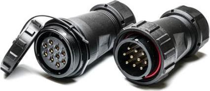 Produktbild Rs Pro Leistungssteckverbinder Stecker, Buchse zur Kabelmontage, 10-polig 25.0A, Schraubanschluss IP