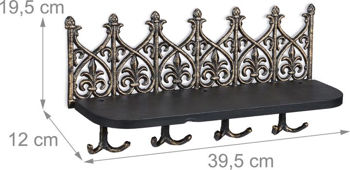 Image du produit Relaxdays Tableau à clés (39.5 x 12 x 19.5 cm)