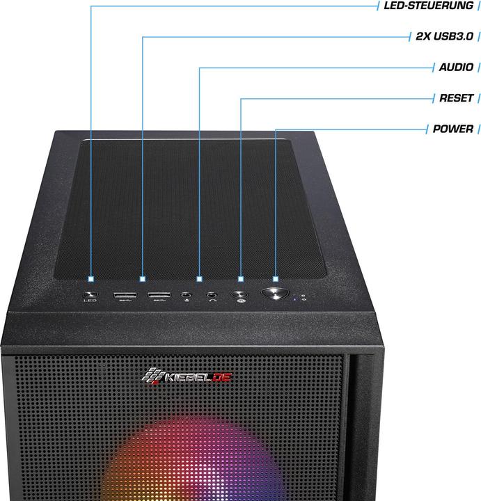 Produktbild Kiebel Cobra V (AMD Ryzen 5 5500, 32 GB, 1000 GB, GeForce RTX 3050)