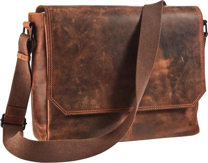 Actual product image Maverick The Original Notebook Bag Leather 14", brown (14")