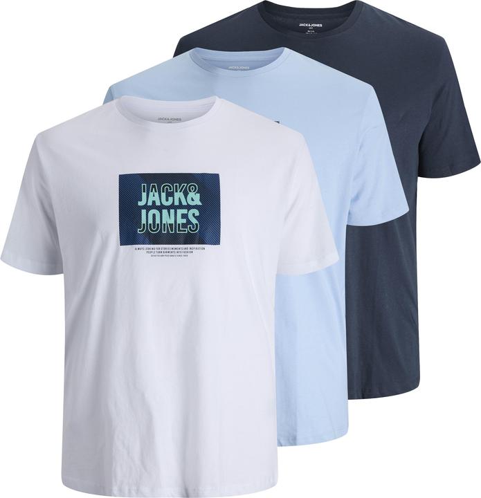 Jack & Jones Plus Size 3er-pack Gedruckt T-shirt T-shirt