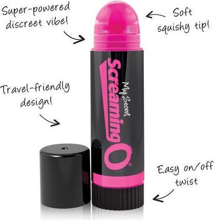 Actual product image Screaming O Vibrating lip balm