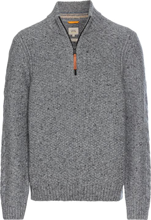 Camel Active Strickpullover mit Troyer-Kragen