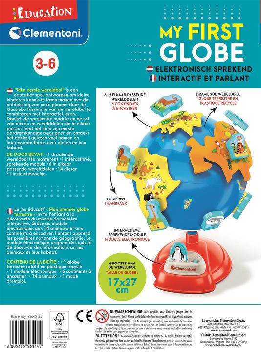 Image du produit Clementoni Education - Mon premier jeu éducatif sur le globe terrestre