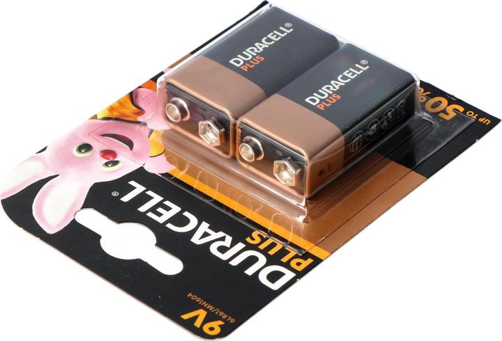 Produktbild Duracell Plus Power (2 Stk., 9V Block, 580 mAh)