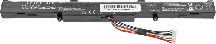Actual product image Mitsu BATTERY BC/AS-GL752 (ASUS 2200 MAH 32 WH) (4 Cells, 2200 mAh)