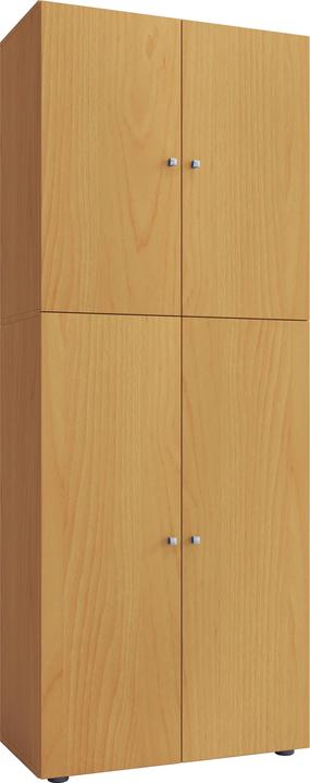Produktbild VCM Holz Besen Putzschrank Lona mit Drehtüren (70 x 37 cm)