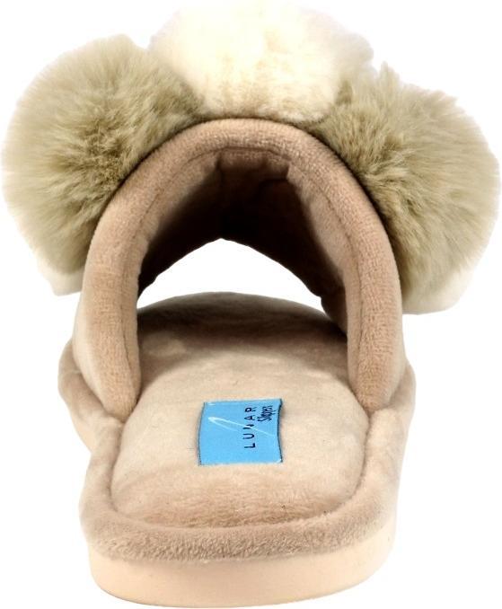 Actual product image Lunar Womens/Ladies Ocelot Print Slippers (L)