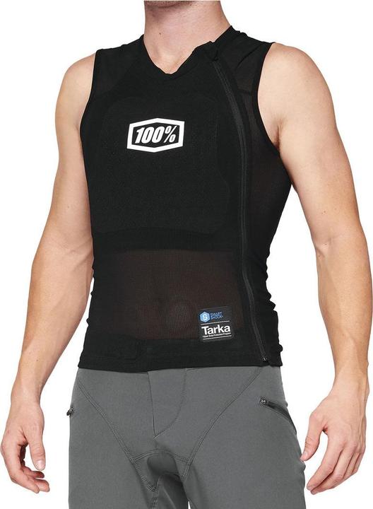 100% Tarka Protection Vest - black (XXL, Chest protector, Back protector, Unique specimen)
