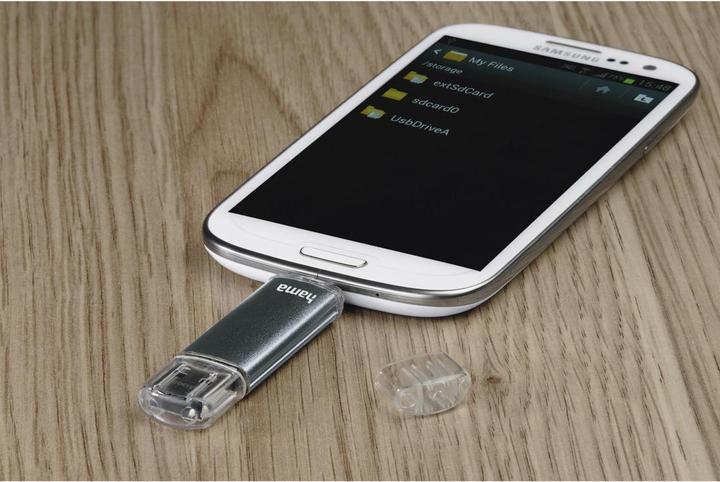Produktbild Hama Laeta Twin (16 GB, Micro USB, USB-A, USB 3.0)