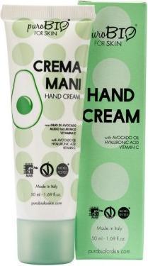 Actual product image Puro Bio Hand cream with avocado oil, hyaluronic acid and vitamin C Eco 50 ml - Purobio (50 ml)