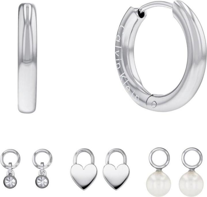 Calvin Klein Decent set of steel jewelry 35700001 (earrings. pendants)