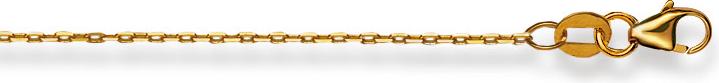 Actual product image Natsumi Schmuck Necklace yellow gold 18K/750 anchor polished 1.1mm 42 cm (750/18 K Yellow gold, 42 cm)