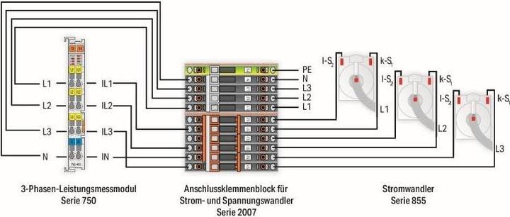 Actual product image Wago Terminal Bl. f. Current-u. 2007-8873 Voltage transformer circuit.