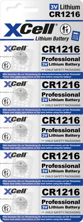 Label énergétique Hückmann Pile bouton au lithium 3V (5 pcs, CR121616)