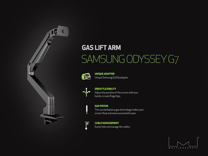 Actual product image Multibrackets M Gas Lift for 49" Samsung G9 (Table, 49")