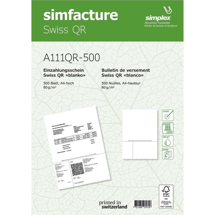 Immagine prodotto Simplex Simfacture - Swiss QR (1000 x)