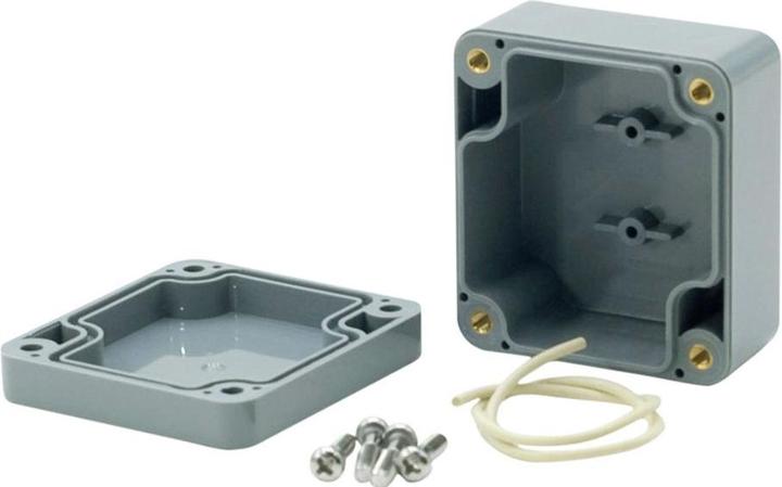 Actual product image RND Components Plastic housing 80x82x55mm Dark grey ABS IP65 (Housing)
