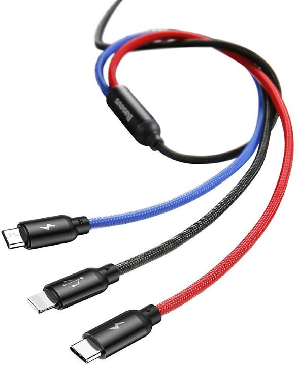 Produktbild Baseus Three Primary Colors 3-in-1 (0.30 m, USB 2.0)