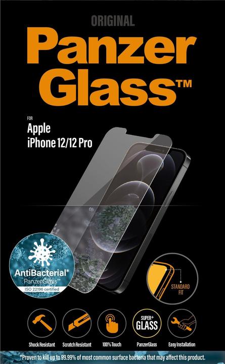 Produktbild PanzerGlass Screen Protector (1 Stück, Apple iPhone 12, Apple iPhone 12 Pro)