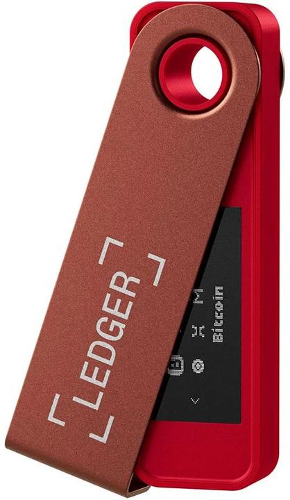Actual product image Ledger Nano S Plus - Ruby Red (Ripple, Bitcoin, Litecoin, Cardano, TRON, Bitcoin cash, Ethereum Classic, Ether, Stellar, Monero, Dogecoin)