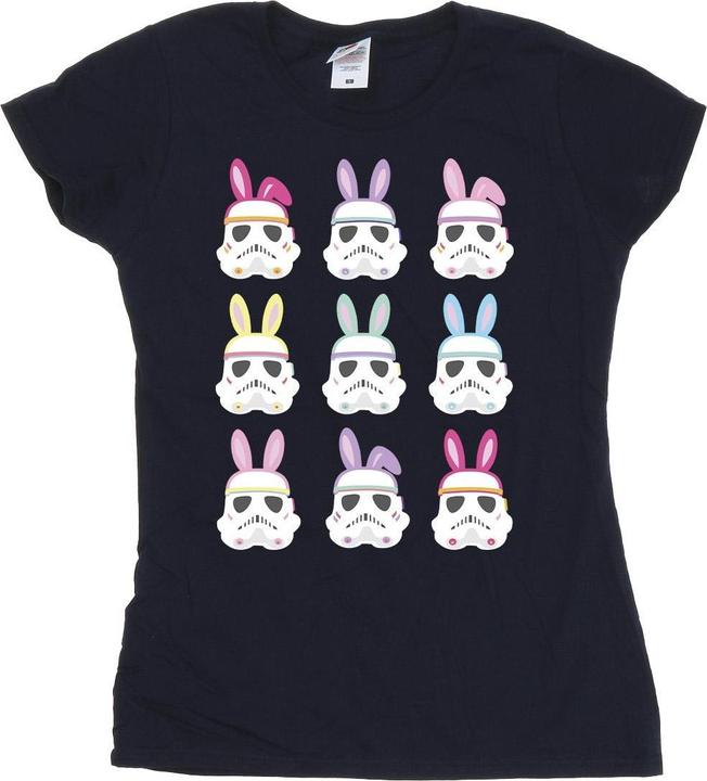 Actual product image Star Wars Womens/Ladies Stormtrooper Easter Bunnies Cotton T-Shirt (XL)