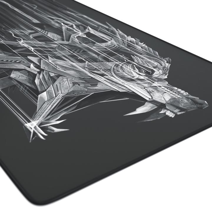 Immagine prodotto Titanwolf Tappetino per mouse da gioco, 900 x 400 mm XXL, migliora la precisione e la velocità, nero (Largamente)