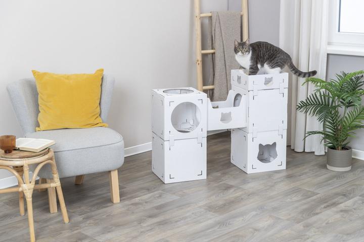 Produktbild Trixie Katzenmöbel Casa Cara, Pappe, 93 × 72 × 30.5 cm, Weiss (73 cm, Weiss)