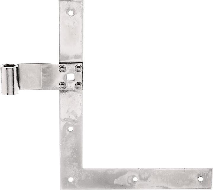 Actual product image Alberts Shutter angle hinge type 25 top, 250 x 200 x 13 mm, Galv. yellow galvanised