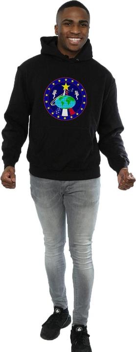 Actual product image Nasa Mens Classic Globe Astronauts Hoodie (M)