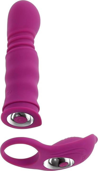 Actual product image Playboy Match Play Duo Vibrator - Purple