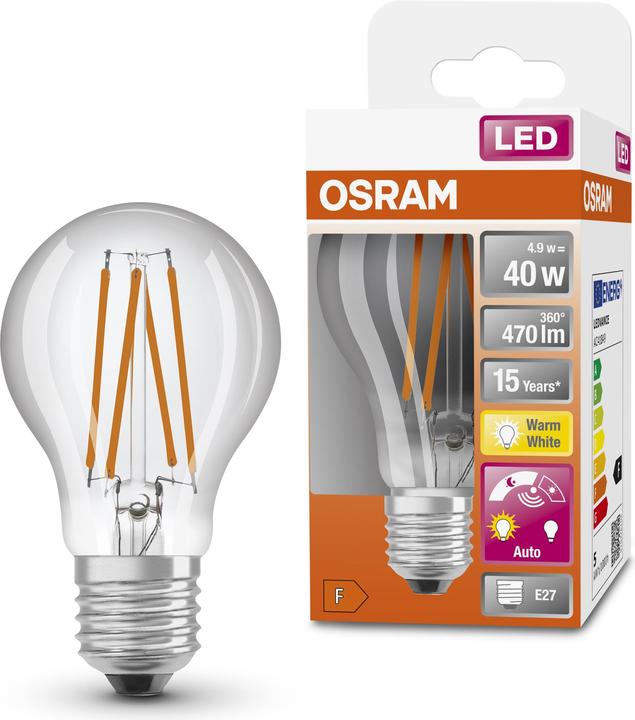 Produktbild Osram Led Daylight Sensor Classic A (E27, 4.90 W, 470 lm, 1 x, F)