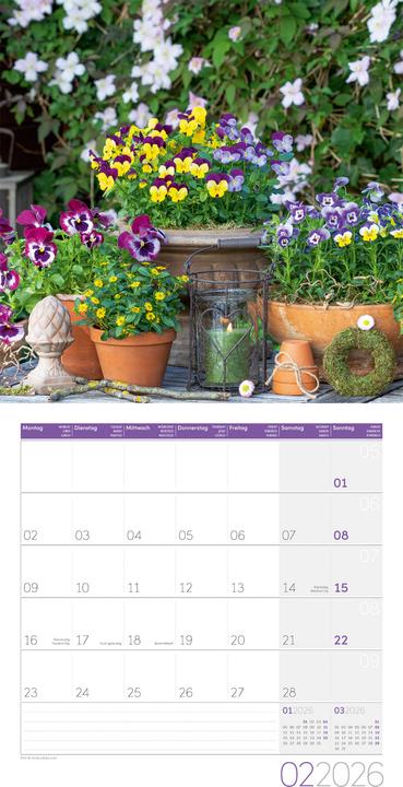 Image du produit In meinem Garten Kalender 2026 - 30x30 (30 x 30 cm, Couverture rigide, Allemand, Français, Anglais, Italien)