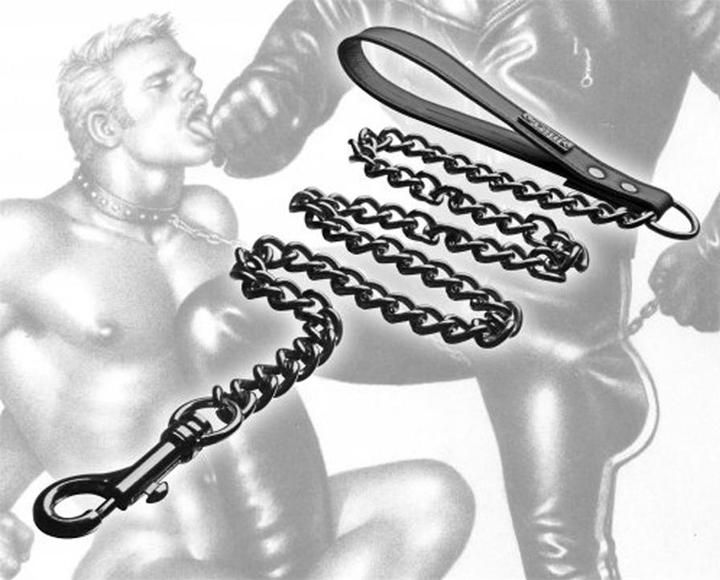 Actual product image Tom of Finland Gun Metal Leash